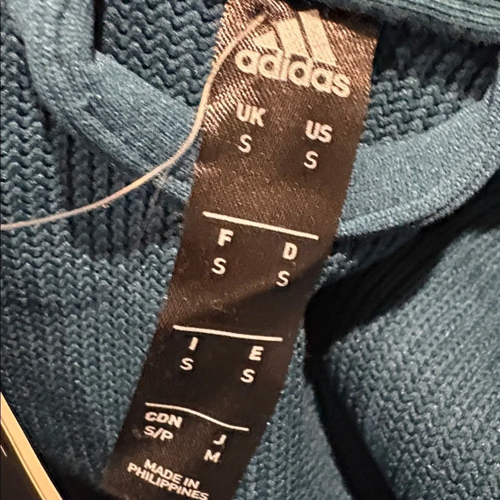 ADIDAS Men's Climawarm full zip training hoodie. Hooded sweatshirt. Small. Blue
